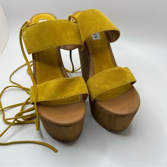 Steve Madden Beachbar Ultra High Wedge Platform Sandals Size 9 - Picture 4 of 10